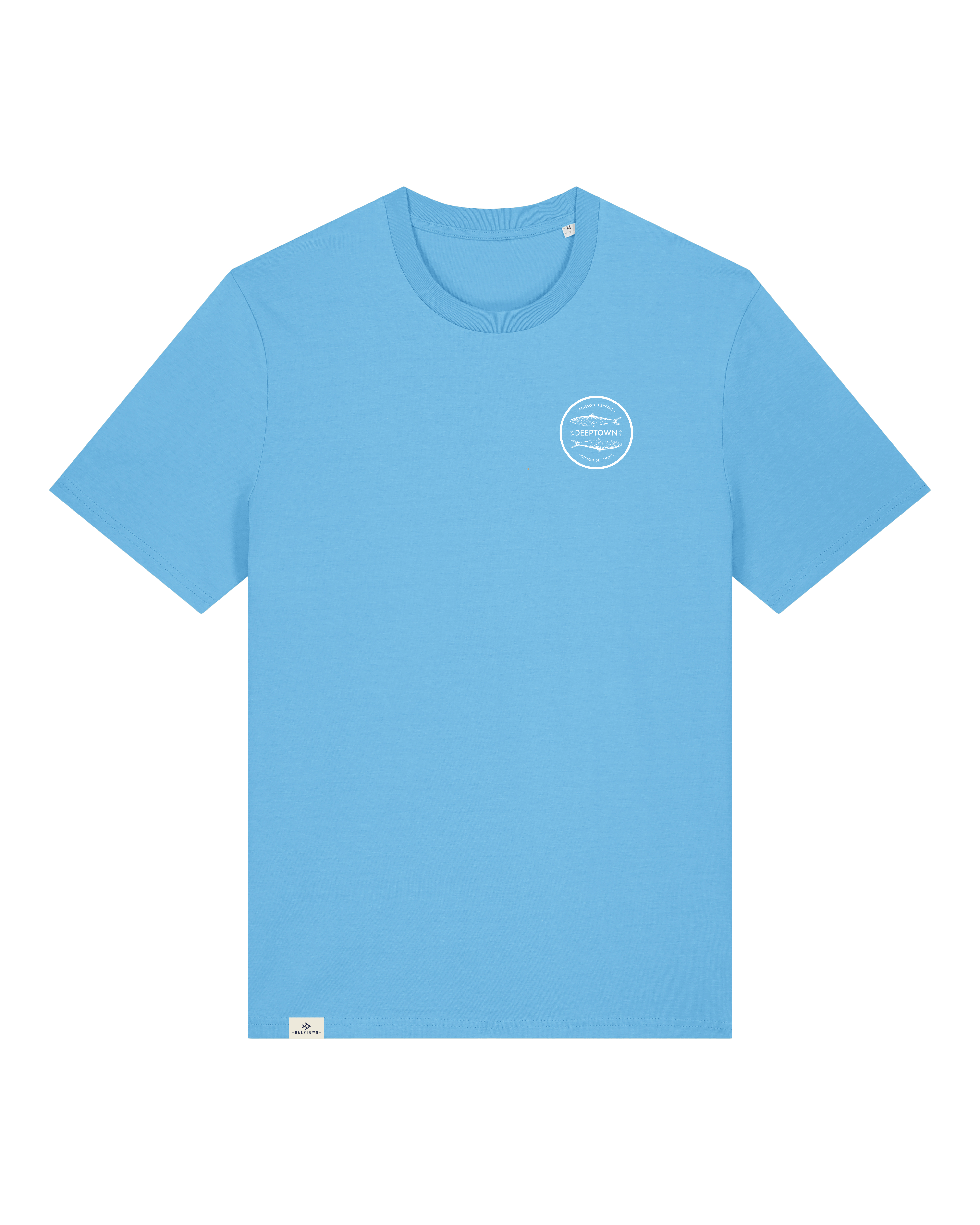 T-Shirt Poisson Dieppois Bleu Aqua