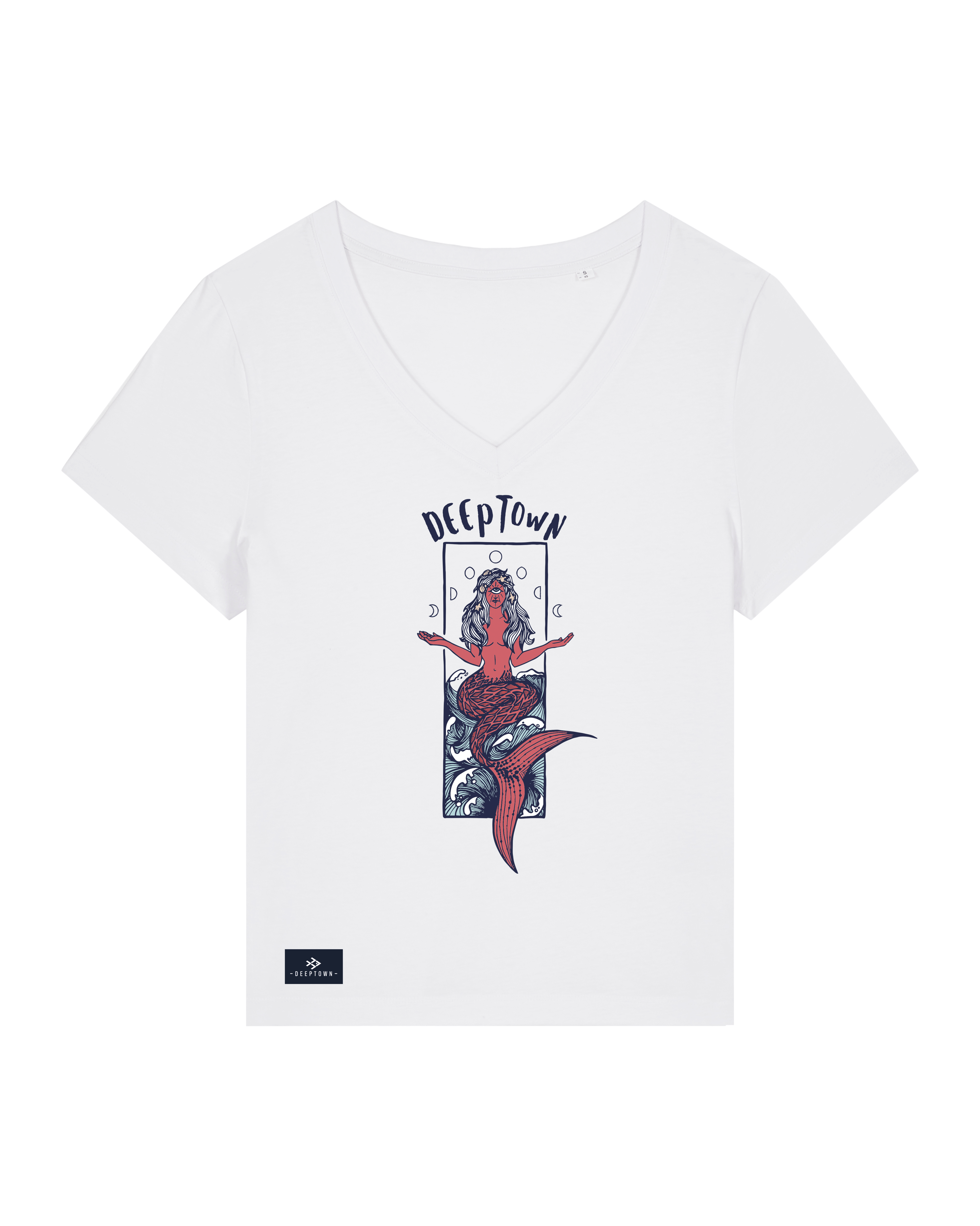 T-Shirt Sirène Femme Blanc