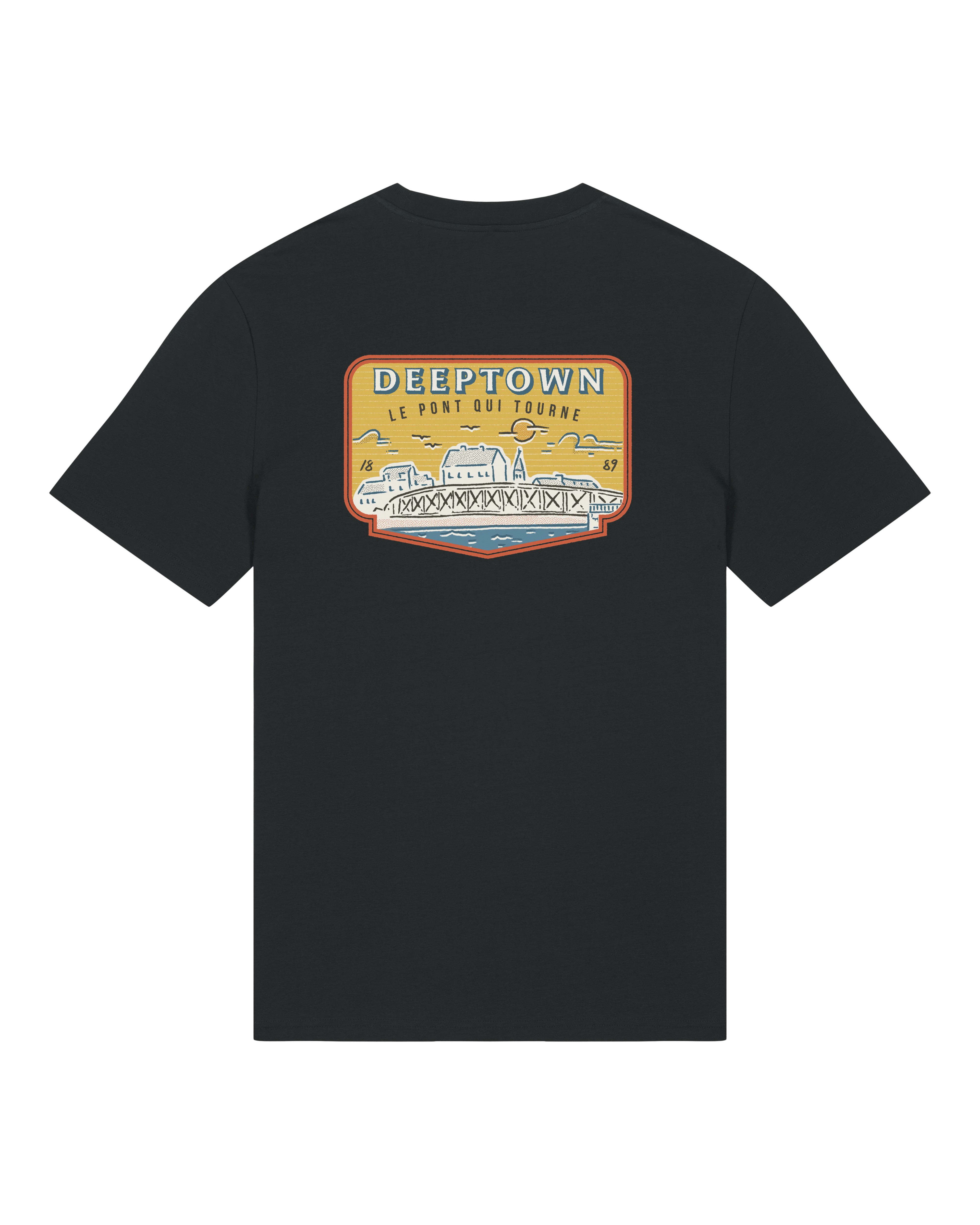 T-Shirt Le Pont Qui Tourne Noir
