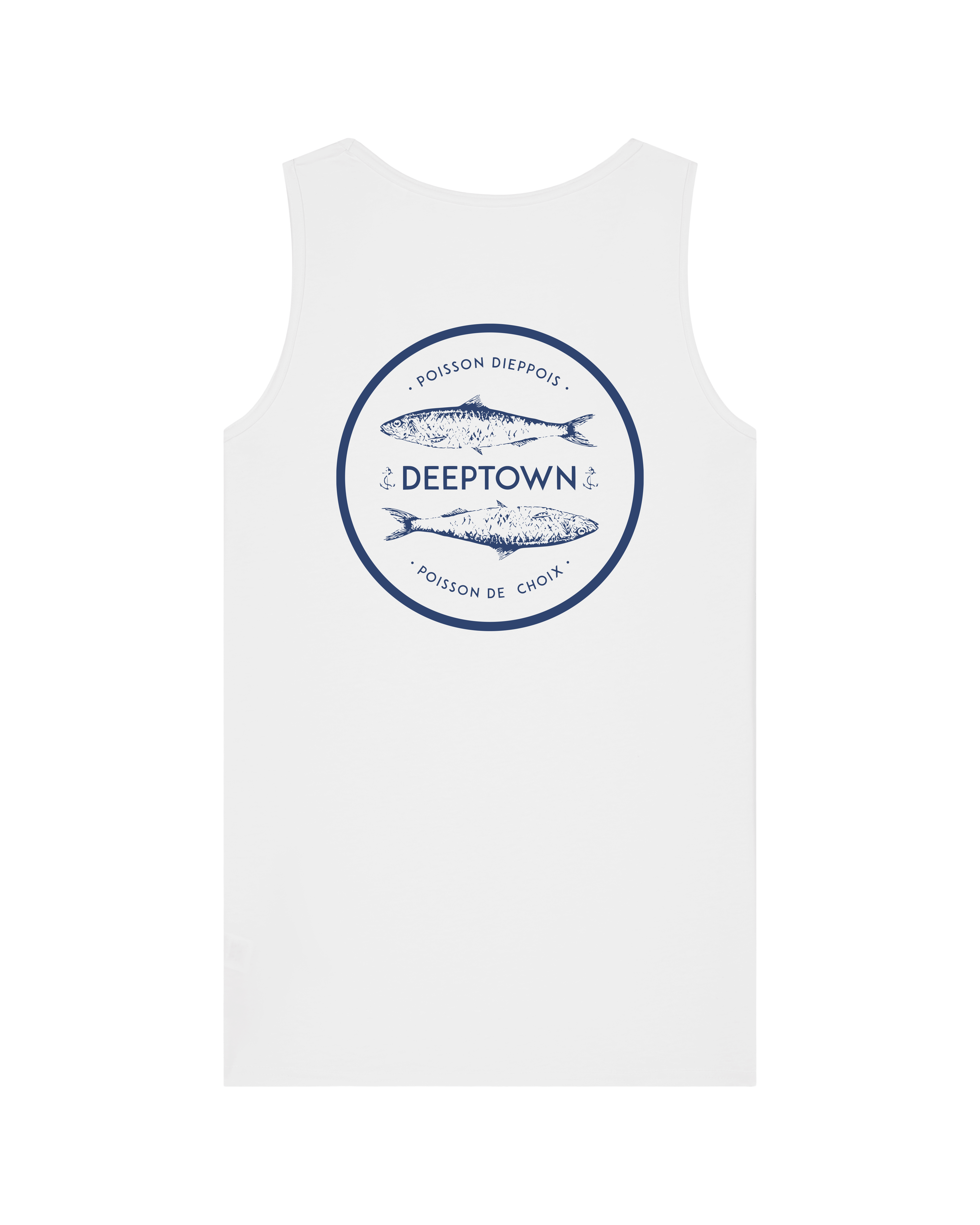 Débardeur Homme Poisson Dieppois Blanc
