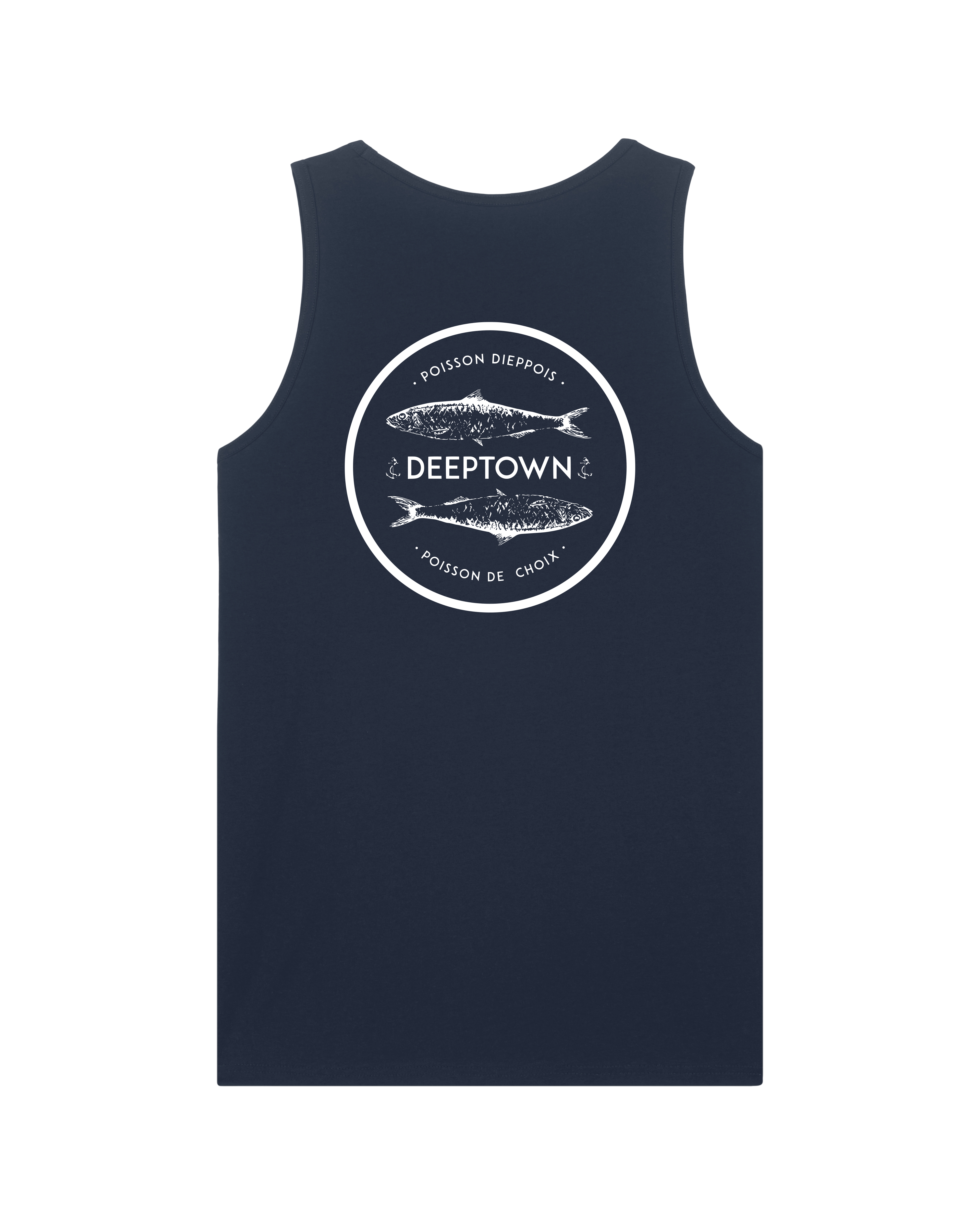 Débardeur Homme Poisson Dieppois Bleu Marine
