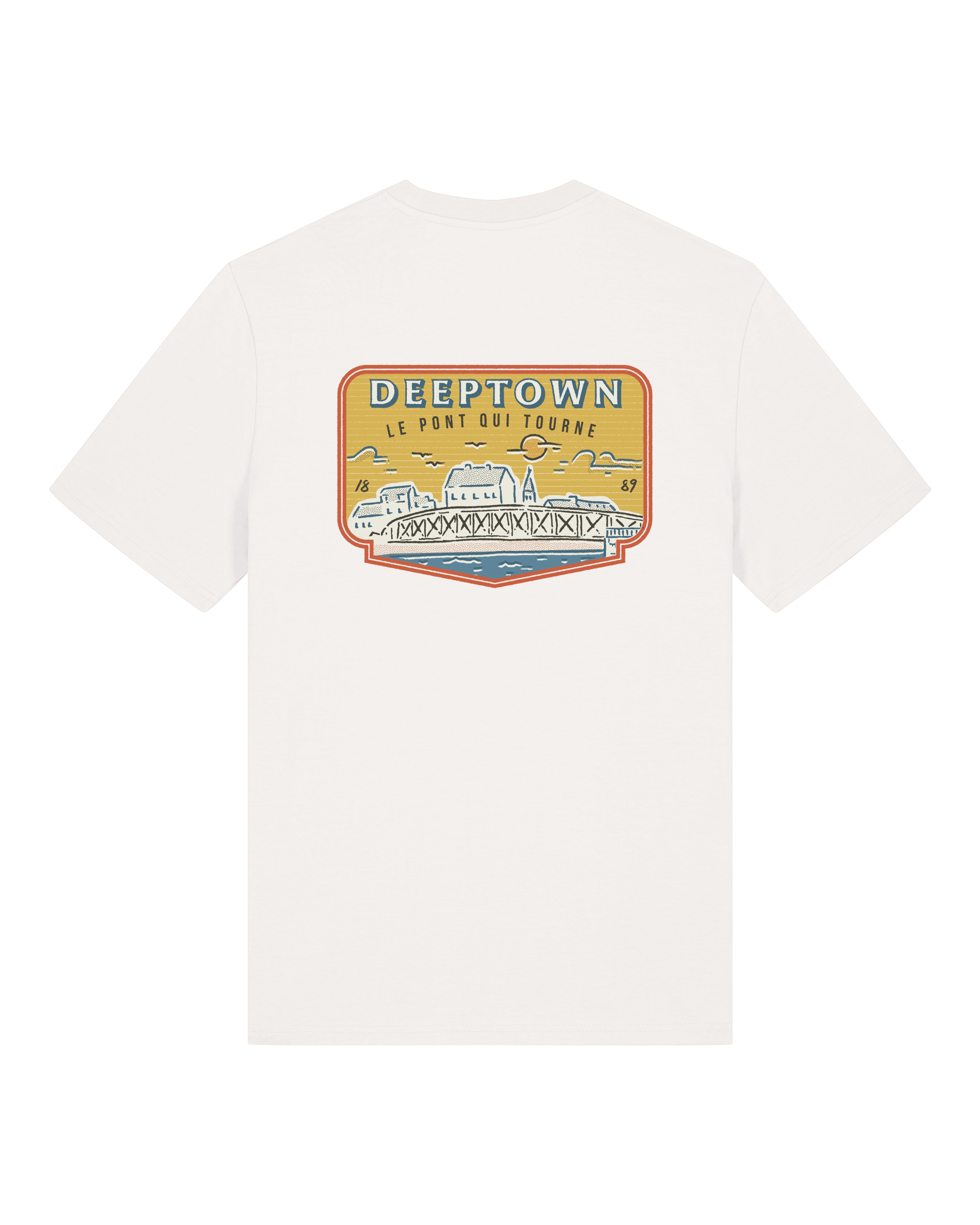 T-Shirt Le Pont Qui Tourne Blanc Cassé