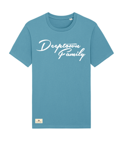 T-shirt Deeptown Family  Bleu Atlantique